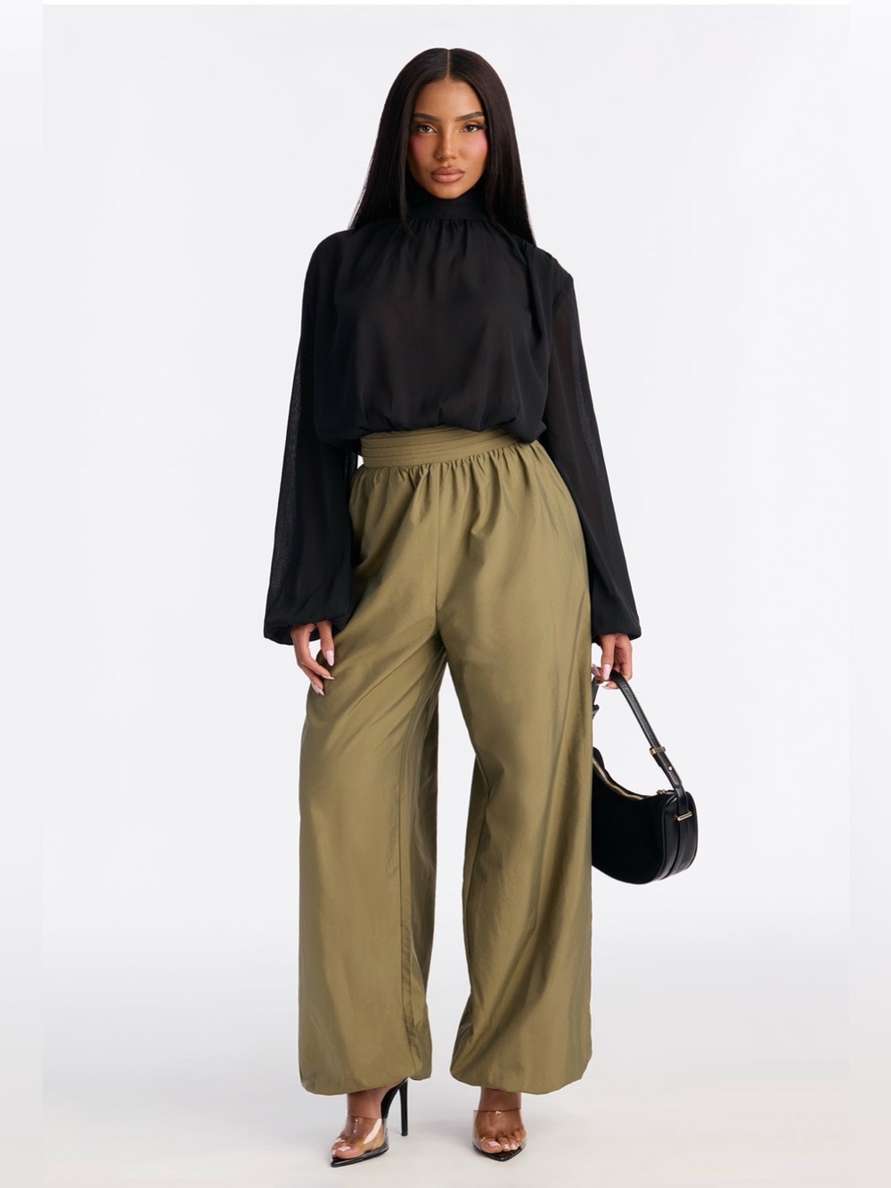 Fashion nova Mock neck jumpsuit